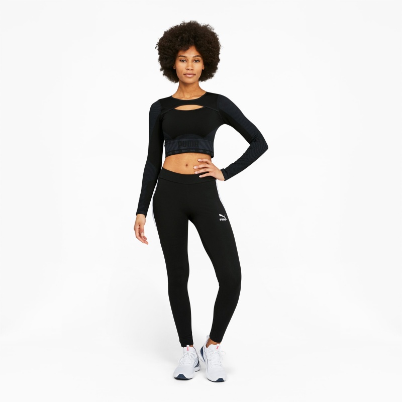 Tee Puma FORMKNIT SEAMLESS Long Sleeve Entrenamiento Negros | 16480PSHO