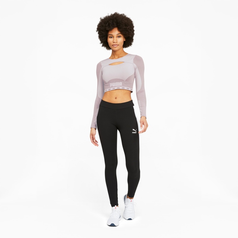Tee Puma FORMKNIT SEAMLESS Long Sleeve Entrenamiento Lavanda | 50613QFEA