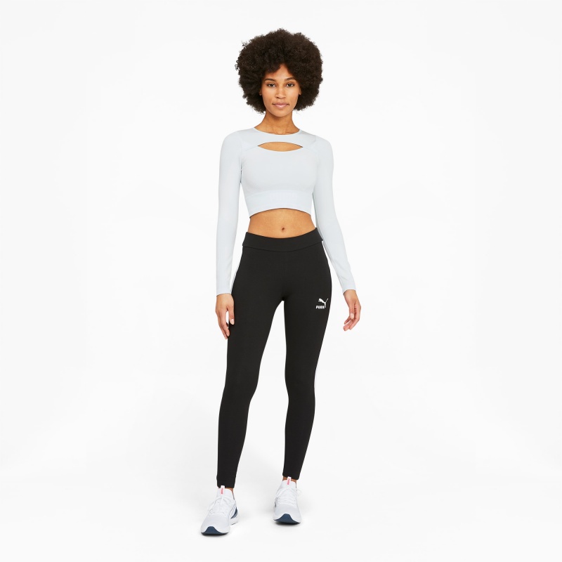 Tee Puma FORMKNIT SEAMLESS Long Sleeve Wo Entrenamiento Azules Blancos | 50317KZFN