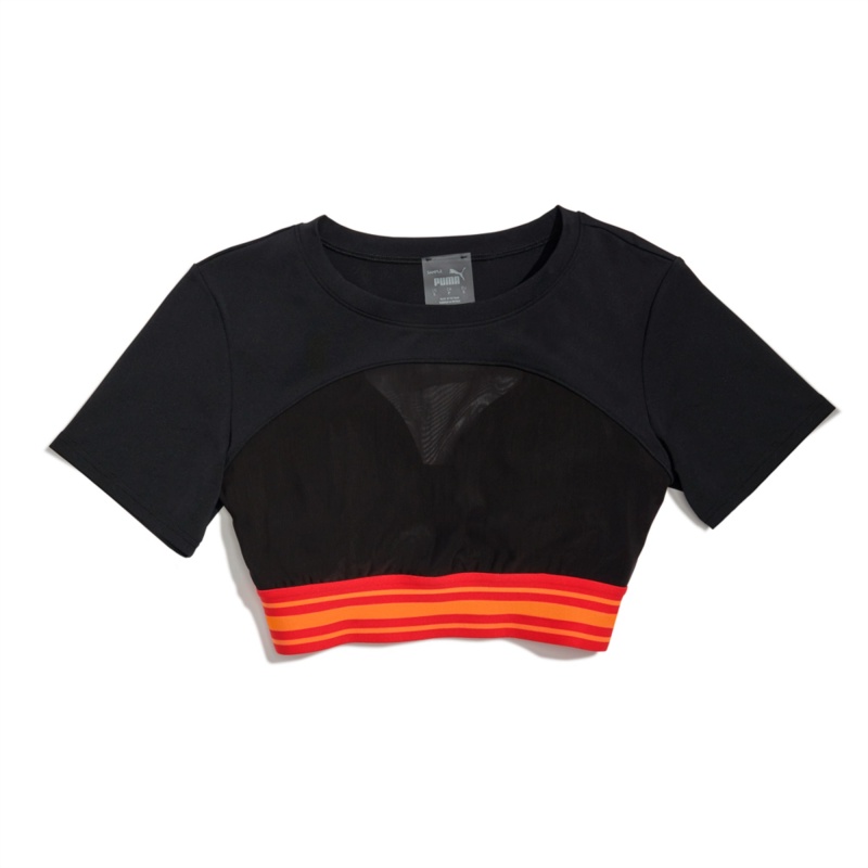 Tee Puma High Court Ora Mesh Basketball Negros | 12603UPJD
