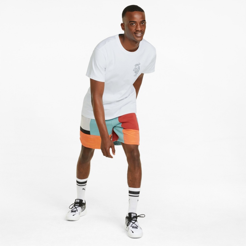 Tee Puma Inbounds Basketball Blancos | 52093GLVA
