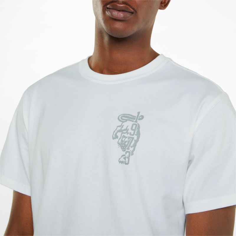 Tee Puma Inbounds Basketball Blancos | 52093GLVA