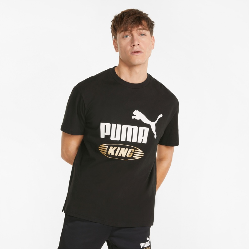 Tee Puma King Logo Negros | 15934FRNJ