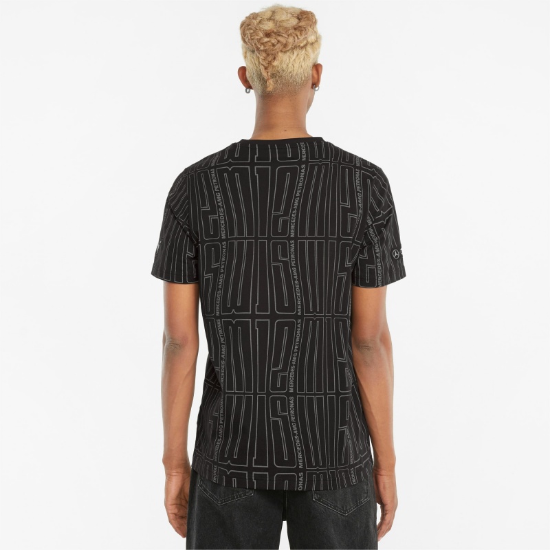 Tee Puma Mercedes F1 Printed Logo Negros | 76495XLMQ