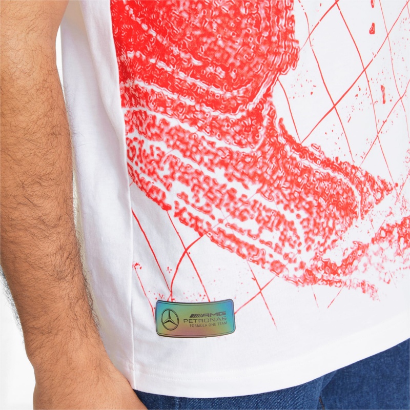 Tee Puma Mercedes F1 Statement Estampados Blancos | 83927ZQHO