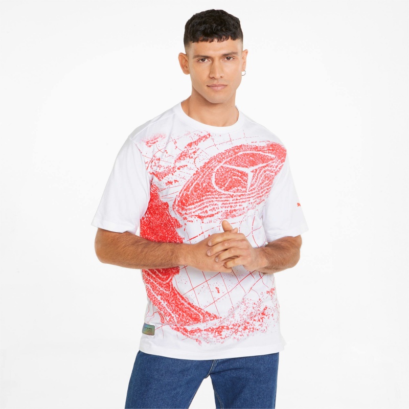 Tee Puma Mercedes F1 Statement Estampados Blancos | 83927ZQHO
