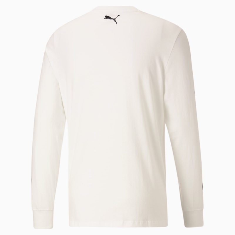 Tee Puma One of One Long Sleeve Basketball Blancos | 93514CBWI