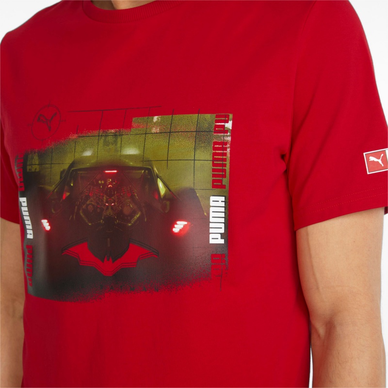 Tee Puma PUMA x BATMAN Estampados Barbados Cherry | 34597HXPN