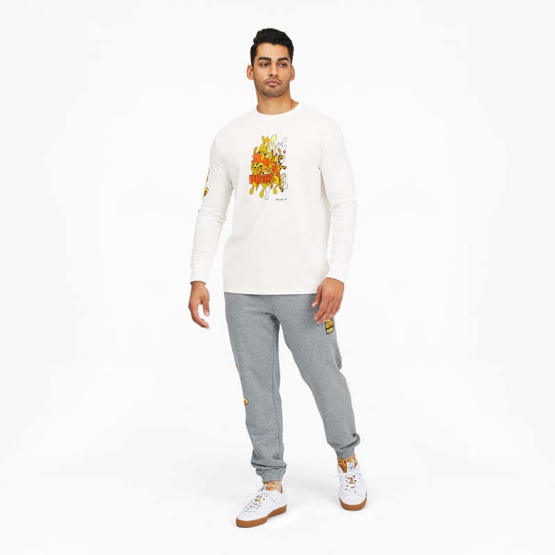 Tee Puma PUMA x BRITTO Long Sleeve Blancos | 59346WTZG
