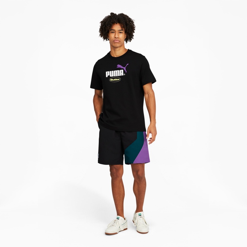 Tee Puma PUMA x BUTTER GOODS Estampados Negros Verdes | 14709TGCQ