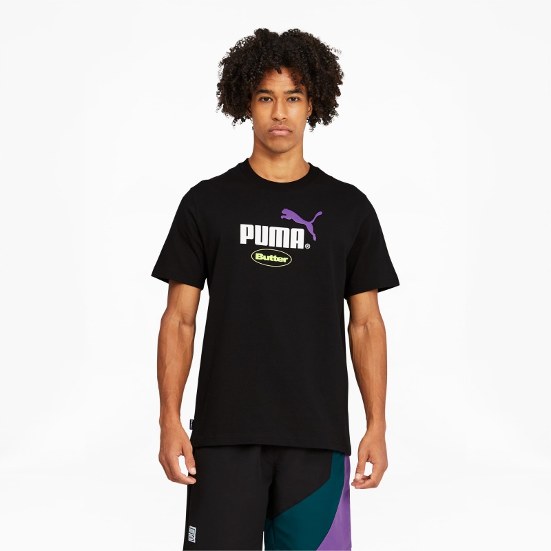 Tee Puma PUMA x BUTTER GOODS Estampados Negros Verdes | 14709TGCQ