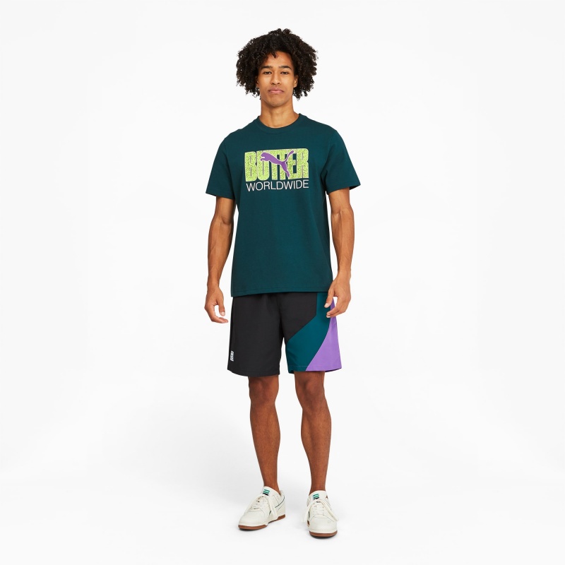 Tee Puma PUMA x BUTTER GOODS Estampados Azules | 29740UZVJ