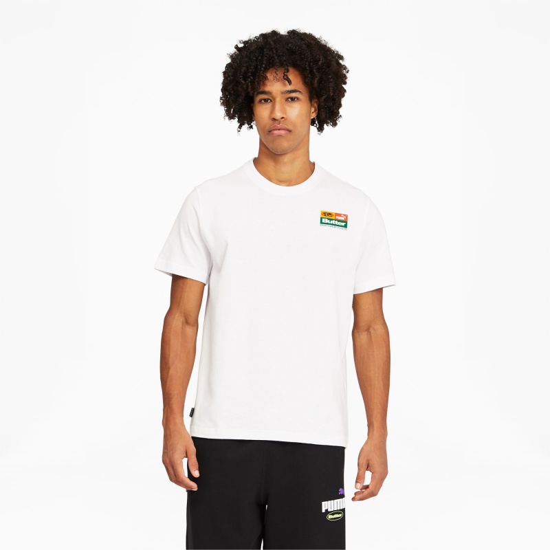 Tee Puma PUMA x BUTTER GOODS Estampados Tee Blancos | 43289XKGV