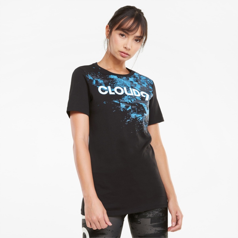 Tee Puma PUMA x CLOUD9 Estampados Esports Negros | 02987EAOP