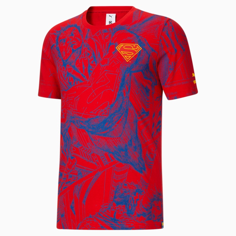 Tee Puma PUMA x DC Justice League Superman AOP Rojos | 21879XAZM
