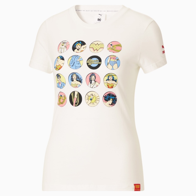 Tee Puma PUMA x DC Justice League Wonder Blancos | 94258ZQDR