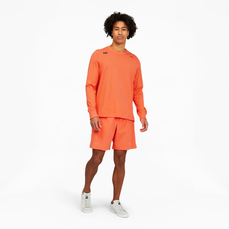 Tee Puma PUMA x HELLY HANSEN Long Sleeve Coral | 75231FTWI