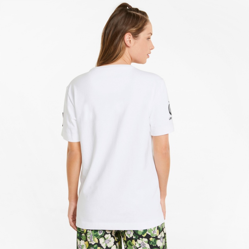 Tee Puma PUMA x LIBERTY Badge Blancos | 83420TVNU
