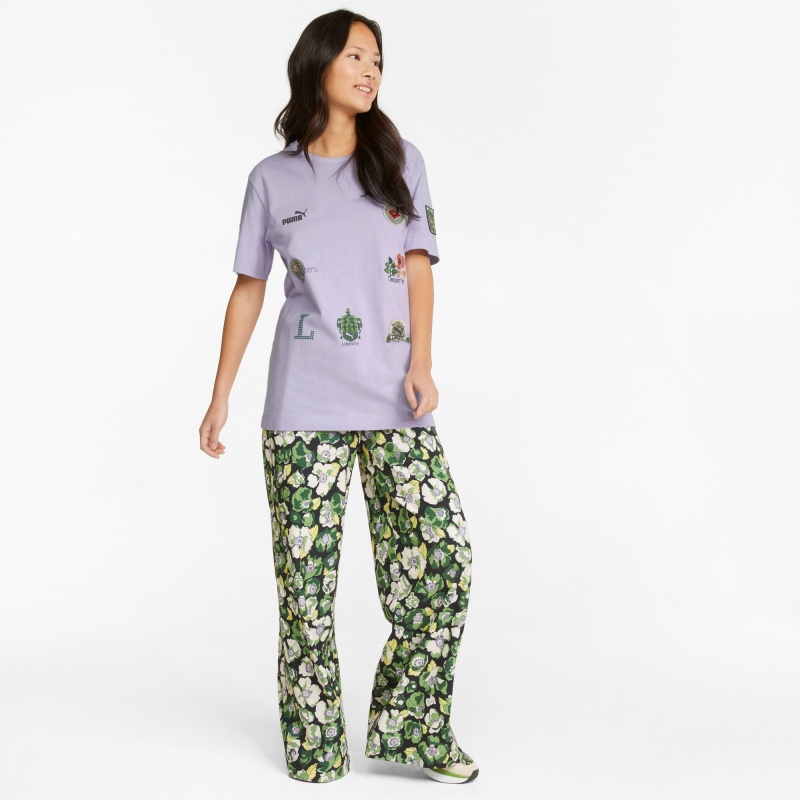 Tee Puma PUMA x LIBERTY Badge Pastel Lilac | 57469AFZW