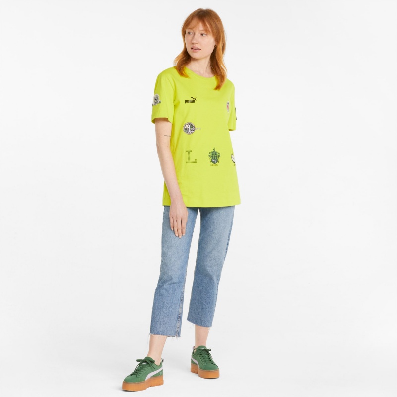 Tee Puma PUMA x LIBERTY Badge Sulphur Spring | 74618IYVS