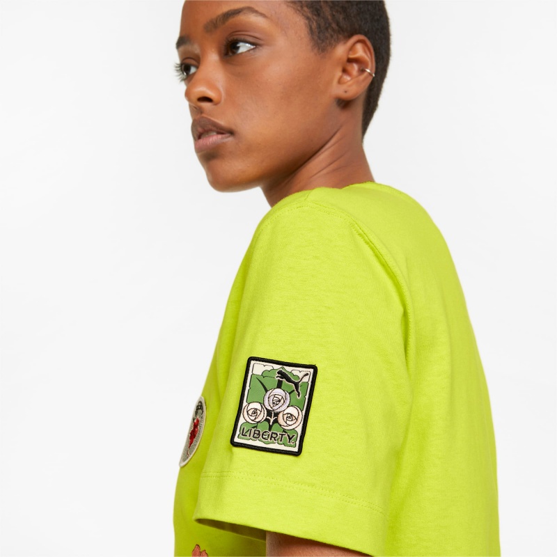Tee Puma PUMA x LIBERTY Badge Sulphur Spring | 74618IYVS