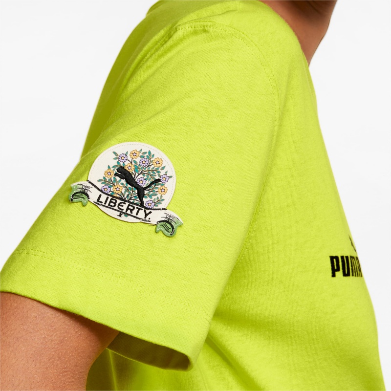 Tee Puma PUMA x LIBERTY Badge Sulphur Spring | 74618IYVS