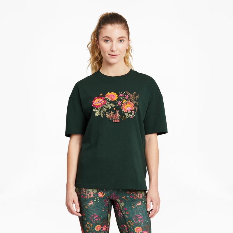 Tee Puma PUMA x LIBERTY Estampados Verdes | 04952GPKU