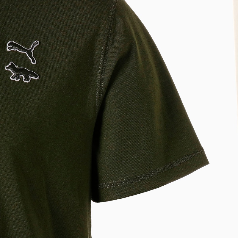 Tee Puma PUMA x MAISON KITSUNE Verdes | 74958BTME