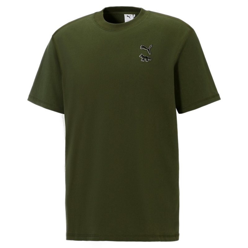 Tee Puma PUMA x MAISON KITSUNE Verdes | 74958BTME