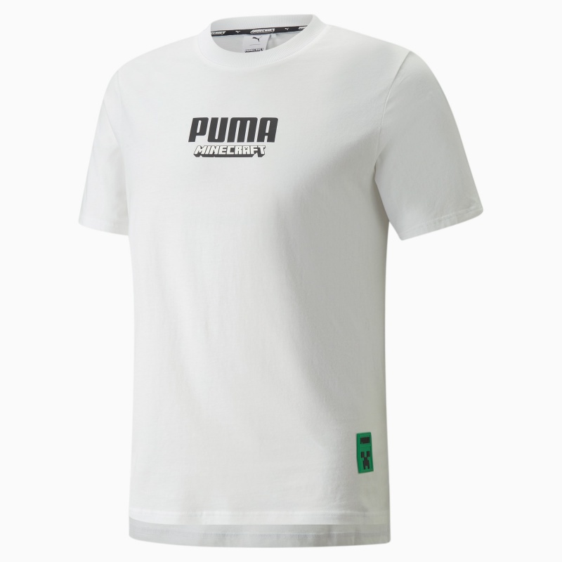 Tee Puma PUMA x MINECRAFT Estampados Blancos | 67428LMDX