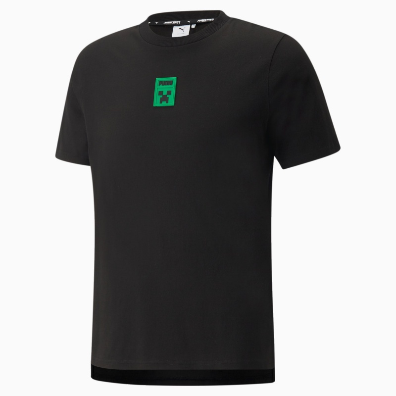 Tee Puma PUMA x MINECRAFT Estampados Negros | 97305HOYF