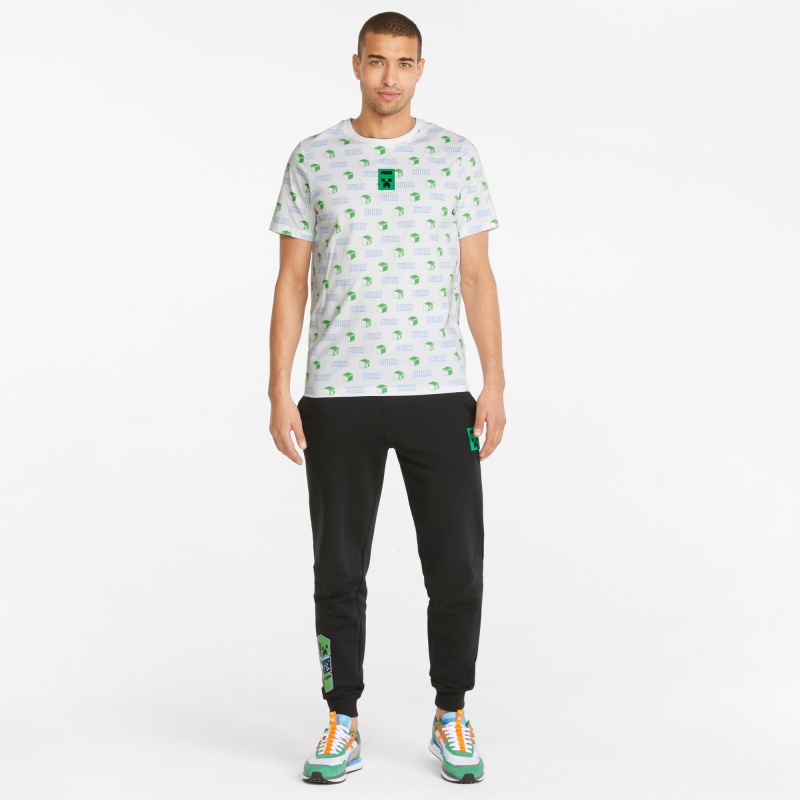 Tee Puma PUMA x MINECRAFT Printed Blancos | 71483FHLJ