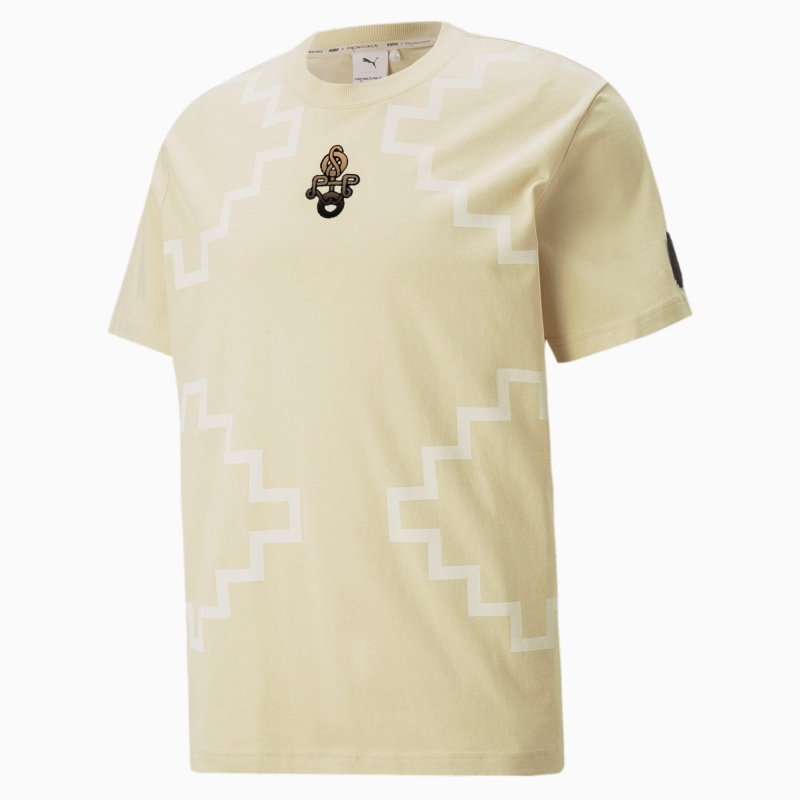 Tee Puma PUMA x PRONOUNCE Elevated Tee Pebble | 16735UMXL