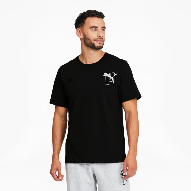 Tee Puma PUMA x PUMA Tee Negros | 64159XNWK