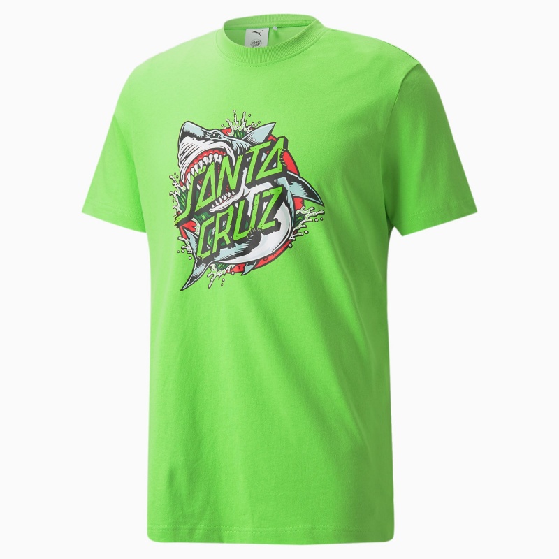 Tee Puma PUMA x SANTA CRUZ Verdes | 94152JXCO