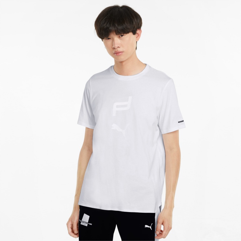 Tee Puma Porsche Design Estampados Blancos | 20849LFQV