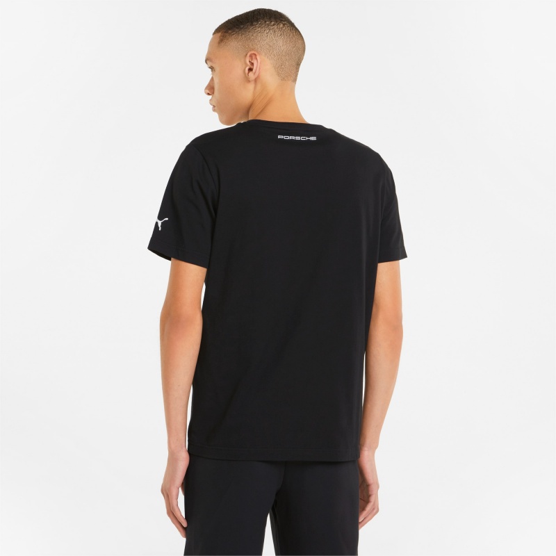 Tee Puma Porsche Legacy Estampados Negros | 58097RDOG