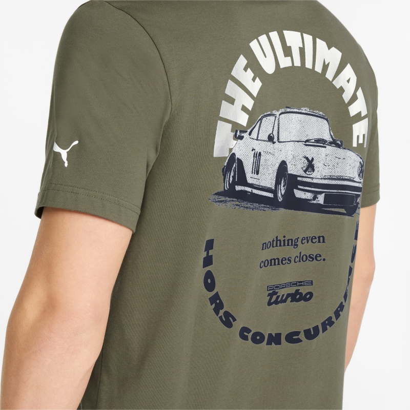 Tee Puma Porsche Legacy Estampados Verdes Oscuro | 43756CDYX