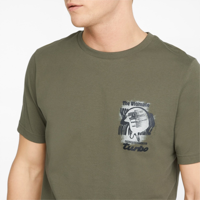 Tee Puma Porsche Legacy Estampados Verdes Oscuro | 43756CDYX