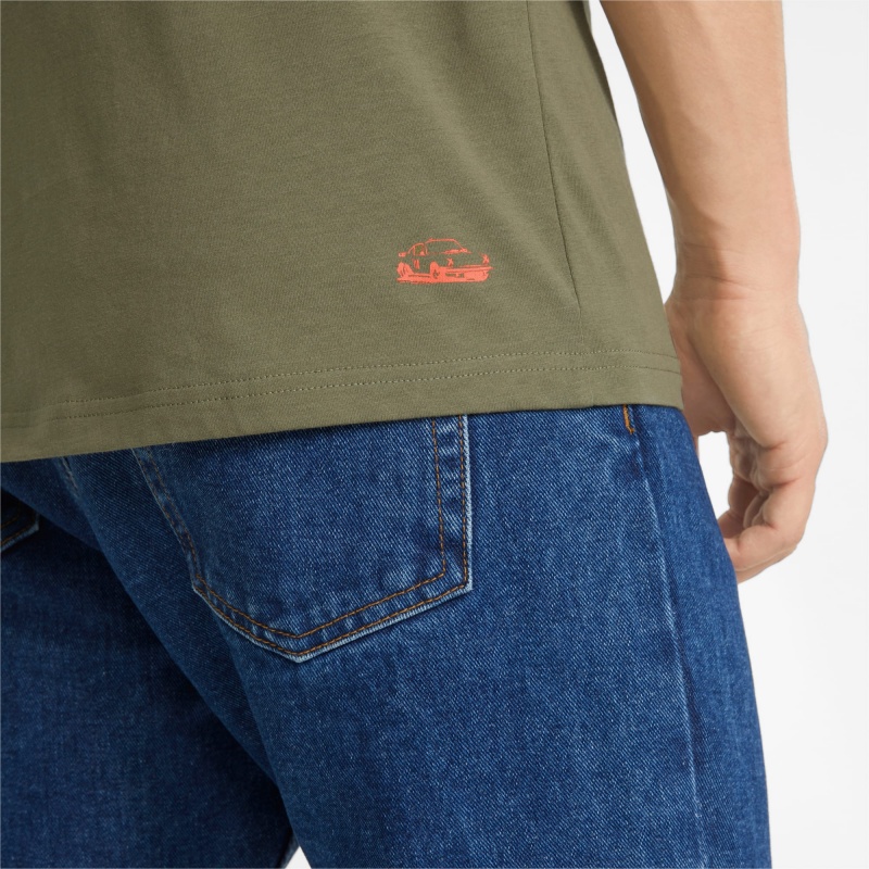 Tee Puma Porsche Legacy Logo Verdes Oscuro | 48510TYGE