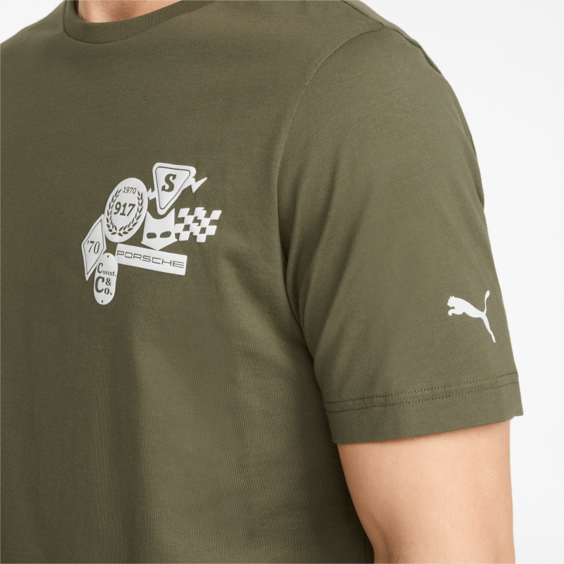 Tee Puma Porsche Legacy Statement Verdes Oscuro | 45019XHJO