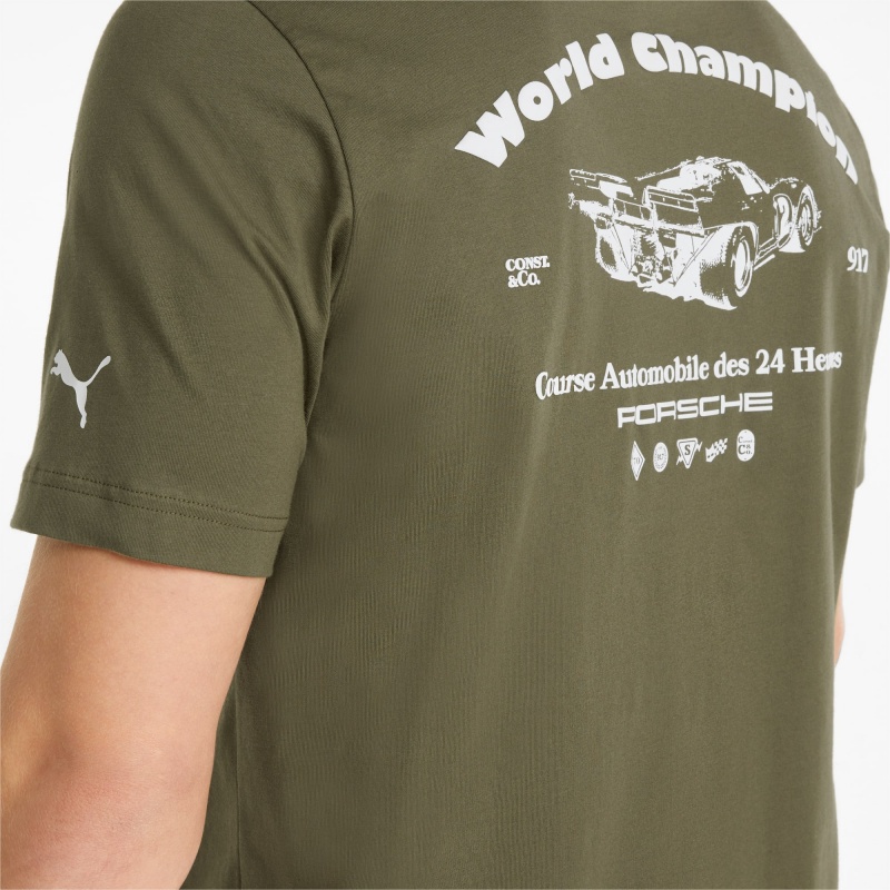 Tee Puma Porsche Legacy Statement Verdes Oscuro | 45019XHJO