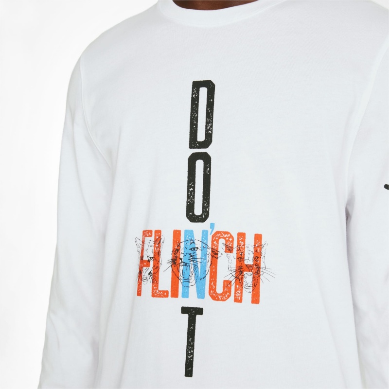 Tee Puma Qualifier Long Sleeve Basketball Blancos | 65328XERC