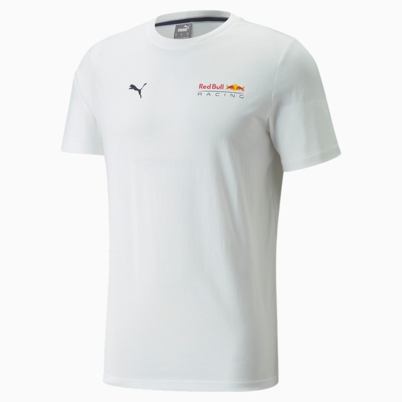 Tee Puma Red Bull Carreras Essentials Small Logo Blancos | 74389NQJT