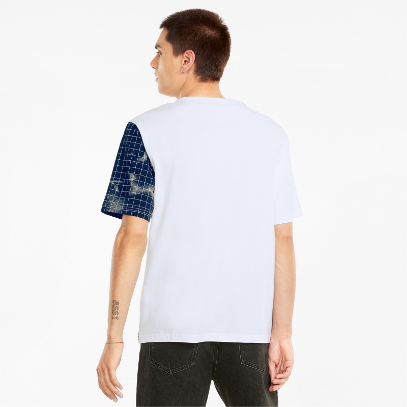 Tee Puma Red Bull Carreras Printed Blancos | 54389URJX
