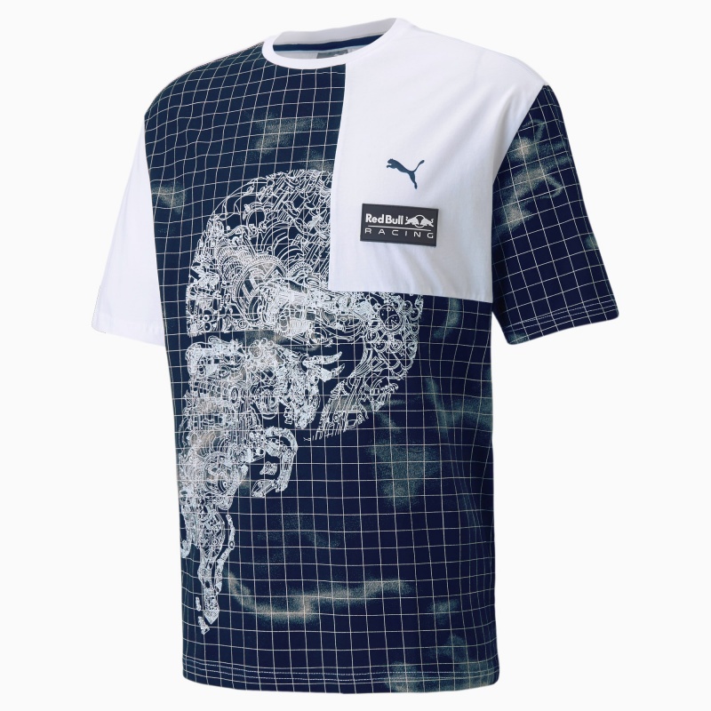 Tee Puma Red Bull Carreras Printed Blancos | 54389URJX