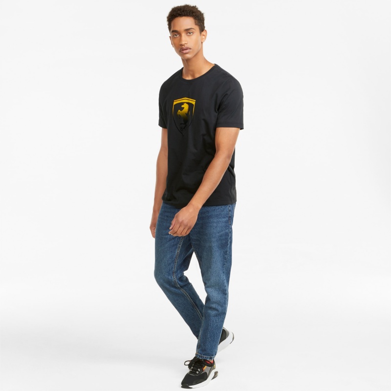 Tee Puma Scuderia Ferrari Race Big Shield Negros | 34692TQIC