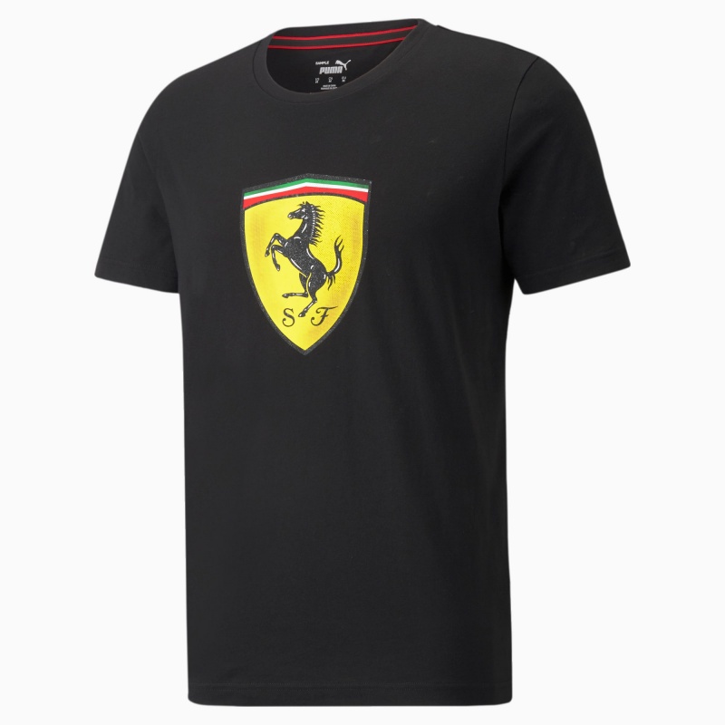 Tee Puma Scuderia Ferrari Race Bold Colour Shield Negros | 52648JTYO