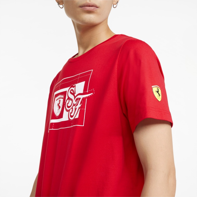 Tee Puma Scuderia Ferrari Race Estampados Rosso Corsa | 26815DVGP
