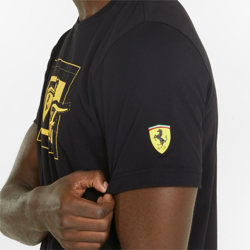 Tee Puma Scuderia Ferrari Race Estampados Negros | 29108XOZY